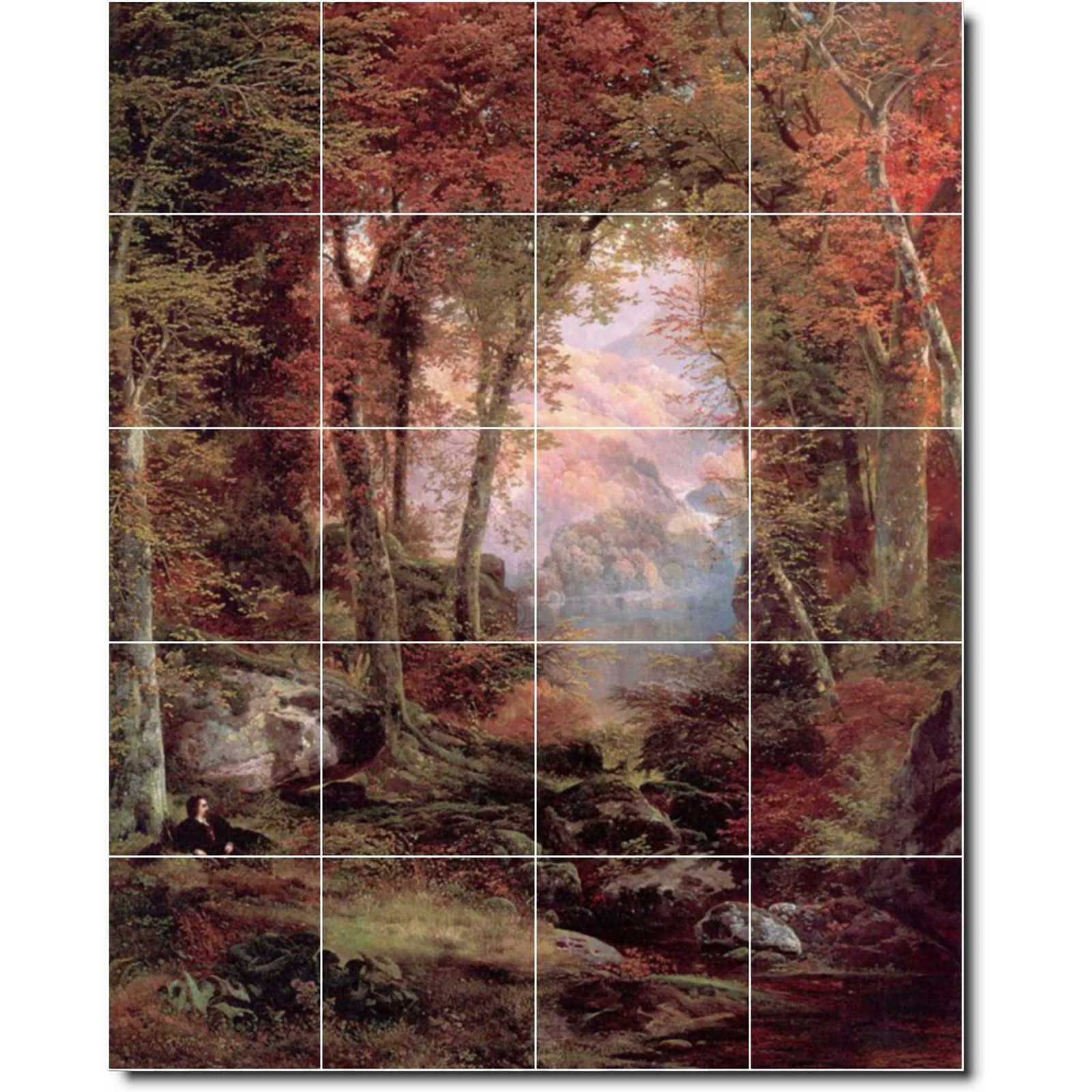 Moran thomas the autumnal woods under the trees
