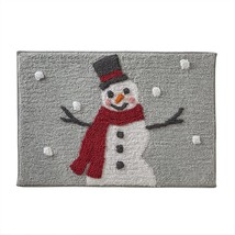 Skl Home By Saturday Knight Ltd. Whistler Snowman Rug, Dove Gray - £29.09 GBP
