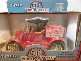 Vintage Agway 1918 ford runabout ertl Truck Collectors Bank w/box DIE CA... - $21.60