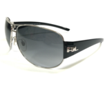 Ralph Lauren Sunglasses RL7008 9001/8G Black Silver Wrap Aviators black ... - $55.97