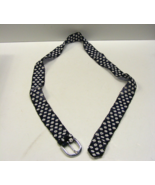 Vintage Hand Strung Retro Mod Hippie Belt Tiny Seed Beads Black Blue Whi... - €33,76 EUR