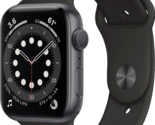 Apple Watch Series 6 (GPS) 44mm Space Gray Aluminum Case with Black Spor... - $159.99