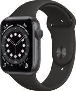 Apple Watch Series 6 (GPS) 44mm Space Gray Aluminum Case with Black Spor... - $159.99