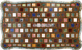Adornment Marble Breakfast Table Top Mosaic Multi Inlay Garden Home Decor H3880 - £2,541.38 GBP+