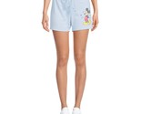 Disney Mickey Mouse Women Juniors Blue Fleece Shorts Size 2XL XXL 19 NEW - £5.42 GBP