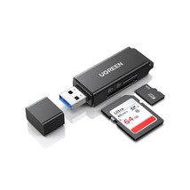UGREEN SD Card Reader Portable USB 3.0 Dual Slot Flash Memory Card Adapter Hub f - £20.77 GBP