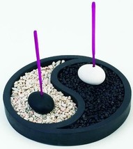 Yin Yang 6840 Stick Incense Burner 6&quot; D Complete Set w/ Stones and Incen... - $365.87 MXN