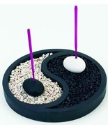 Yin Yang 6840 Stick Incense Burner 6&quot; D Complete Set w/ Stones and Incen... - $27.35 CAD