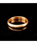 14K GOLD Ring Mens wedding ring Vintage yellow GOLD Size 10 1/2 band vin... - $325.00