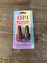 OPI Nail Lacquer Set Of 2 Black And Red - €11,76 EUR