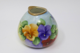 RS Germany Porcelain Hand Painted Flowers Vase - £39.17 GBP