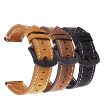 Genuine Retro Calf Leather Men&#39;s Watch Strap 18mm 20mm 22mm 24mm Band - £7.20 GBP