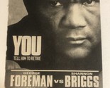 George Foreman Vs Shannon Briggs Tv Guide Print Ad HBO Boxing Tpa16 - $5.93