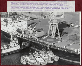 1993 Original Photo Japan Harbor Tokai Processed Plutonium Nuclear Demostrations - £33.57 GBP