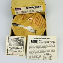 Vintage Lufkin OHW223 Steel 50’ Refill Measuring Tape w/o Case - NIB White Clad - £19.01 GBP