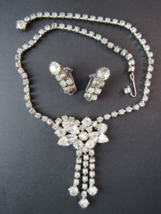 VINTAGE EARINGS &amp; NECKLACE set costume jewelry ESTATE SALE! - £35.12 GBP