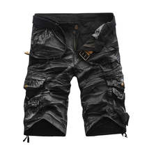 Men&#39;s Overalls Summer Camouflage Pants Loose Five Point Pants - £31.27 GBP+