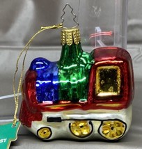 Vintage Whitehurst Train Engine Blown Glass Christmas Tree Ornament - £14.93 GBP