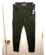 NWT Old Navy Womens Petite 8 Rockstar Super Skinny Olive Green Cargo Pants - £15.56 GBP