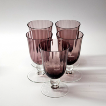 Artland LUSTER BELL OPTIC Amethyst Crystal Wine Beverage Glass Goblet - ... - $43.61