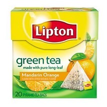 Lipton Green Tea - Mandarin Orange - Premium Pyramid Tea Bags (20 Count ... - £14.23 GBP