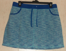 Excellent Womens Talbots Multi Blues Heather Pull On Knit Skort Size Xl - £25.71 GBP