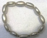 Bracelet # 114 silver tone metal beads  - £2.39 GBP