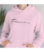 Heavy Blend Hoodie Sweatshirt &quot;Freedom&quot; black graphic - $905.93 MXN