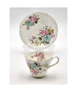 Royal Albert Teacup and Saucer Pink Roses with Daisies England Bone Chin... - $532.91 MXN