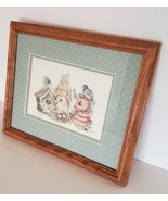 Lithograph/Print-Betty Sills Framed Double Matted Birdhouse - Signed Num... - $31.00