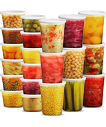 Deli Food Storage Containers with Lids - (48 Sets) 24-32 Oz Quart Size &amp;... - €25,29 EUR