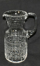 Vintage Juice Pitcher Block Optic Thumb Print 1 Quart Water Juice Glass Pitcher - £27.93 GBP