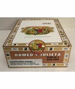 Romeo Y Julieta “Deluxe No. 2 Glass Tubes” Wooden Cigar Box-MINT MINT CO... - $19.26