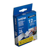 Brother Laminated White on Blue Labelling Tape - 12mm - $37.27