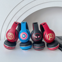 Wireless Headphones Spider-Man Iron Man Earmuffs Bluetooth Gaming Headset Stereo - £20.70 GBP
