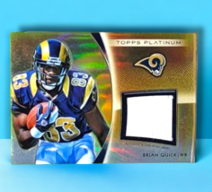 2012 Topps Platinum Rookie Jersey Brian Quick St. Louis Rams - £1.33 GBP