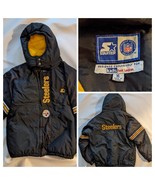 VTG Pittsburgh Steelers Starter NFL Pro Line Puffy Jacket Foot Locker Ki... - £48.59 GBP