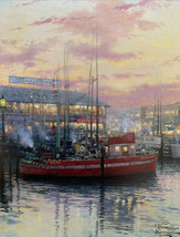 1993 Fisherman&#39;s Wharf San Francisco Thomas Kinkade Fridge Magnet 3&#39;&#39;x3.75&#39;&#39; NEW - £2.84 GBP