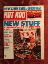Rare HOT ROD Car Magazine December 1973 Christmas Colleen Camp - $21.60