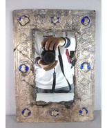 Vintage Antique Decorative Coin Silver Islamic Wall Mirror E847 - $74.25