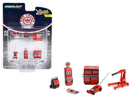 "Red Crown Gasoline" 6 piece Shop Tools Set "Shop Tool Accessories" Series 5 1/6 - £16.80 GBP