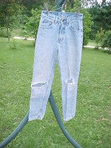 JORDACHE JEANS-CHILDREN&#39;S SIZE 12;W25&quot; x 26&quot;INSEAM;RIPPED,FADED,GRUNGED,... - $9.99