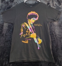 Jimi Hendrix T Shirt Womens Small Black Knit 100% Cotton Short Sleeve Round Neck - £10.43 GBP