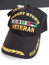 Desert Storm Veteran Ribbon Embroidered Logo Military Hat Cap NEW - $7.99