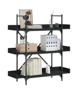  Bookcase Black Engineered wood, Metal Medium Adjustable Feet - €167,74 EUR