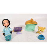 Disney Store Animators Collection Jasmine Mini Doll 5&quot; Play Set Rajah - $27.08 CAD