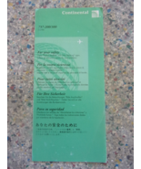 INFLIGHT Safety Card - CONTINENTAL AIRLINES - 737-200/300, 1998 - €25,34 EUR