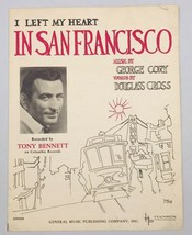 Vintage 1954 I Left My Heart In San Francisco Tony Bennett Sheet Music - $7.69