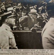 RPPC Paris American Independence Day 1918 Mr Lloyd George France July 4th PCBG6A - £26.16 GBP