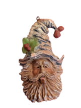 Vintage Stephen Herrero Knot Noggin Faux Wood 3 3/4" Figure ornament YUL... - $7.20
